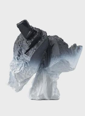 人物雕塑摆件客厅渐变抽象太极现代简约售楼处样板房极简工艺品