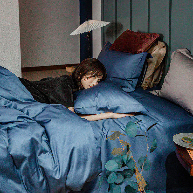 酒店四件套家纺床旗民宿布草贡缎床单轻奢床上用品四件套床单布草,淘宝优惠券,粉丝福利购,淘宝优惠卷
