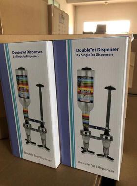 倒倒酒架直排两头定量倒酒器挂壁式铝合金材质30ml