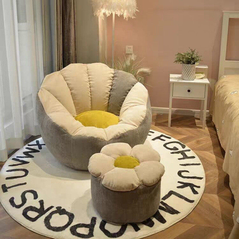 懒人沙发填充颗粒豆袋榻榻米小户型椅子单人阳台休闲椅小沙发网红,淘宝优惠券,粉丝福利购,淘宝优惠卷