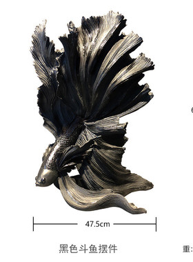 年年有鱼餐厅挂饰商场高档会所别墅客厅墙面壁饰墙壁造型装饰摆件
