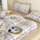 Cream ins style towel embroidered bed four-piece set cotton bed pure cotton children's quilt cover bed three-piece set bed 4