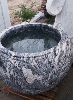 石雕鱼缸仿古雪浪石鱼缸花缸现货销售庭院园林新款鱼缸厂家