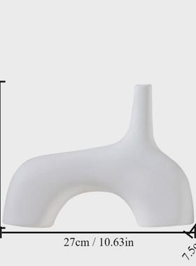 寂侘陶瓷花瓶风家居装饰饰品ins高级感插花花器中古风摆件摆设品