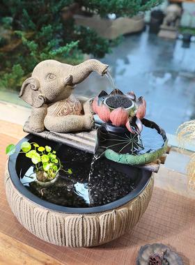 热销mnx2办公室家用客厅流水摆件室内批发小型喷泉风循环水水系景