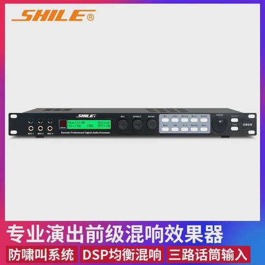 Lion Professional Music Effector Tianqin No. 5 Karaoke Prestage Digital Tuner Microphone Anti-Howling Reverberator