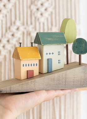 阿楹 客厅多巴胺艺术电视书柜摆件木家居酒架高级美式奶油风装饰