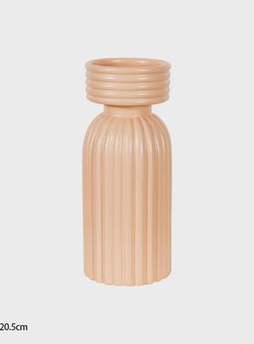 空间港北欧莫兰迪陶瓷花瓶插花奶油中古风小摆件ins软装玄关饰品