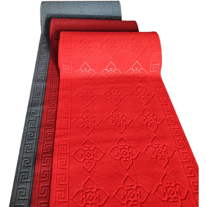 楼梯踏步垫可裁剪红地毯整卷楼道过道吸水防滑垫铺水泥楼梯地毯 - 图3