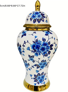 中东现代姜罐奢华婚礼白金花瓶北欧客厅家居装饰卧室餐桌摆件花瓶