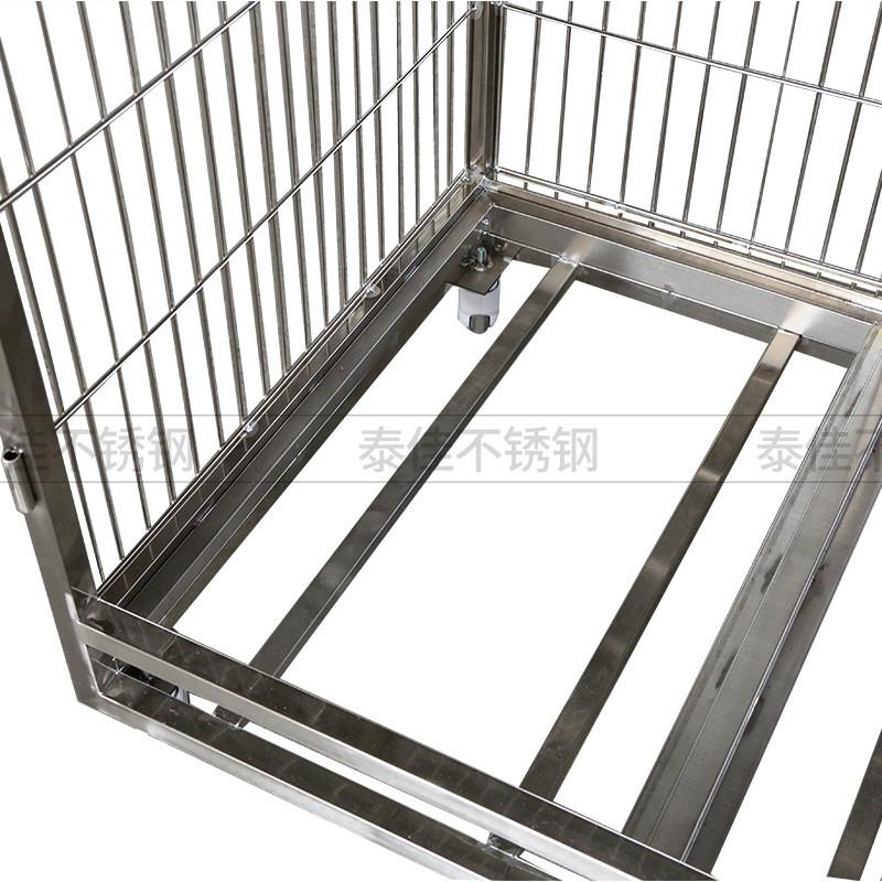 可定狗笼子不锈钢方管钢丝宠物笼金毛萨摩耶犬笼猫笼金刚狗笼 - 图1