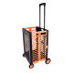 Outdoor camping hand-pulled cart grocery shopping cart express small cart household folding storage box mute push cart