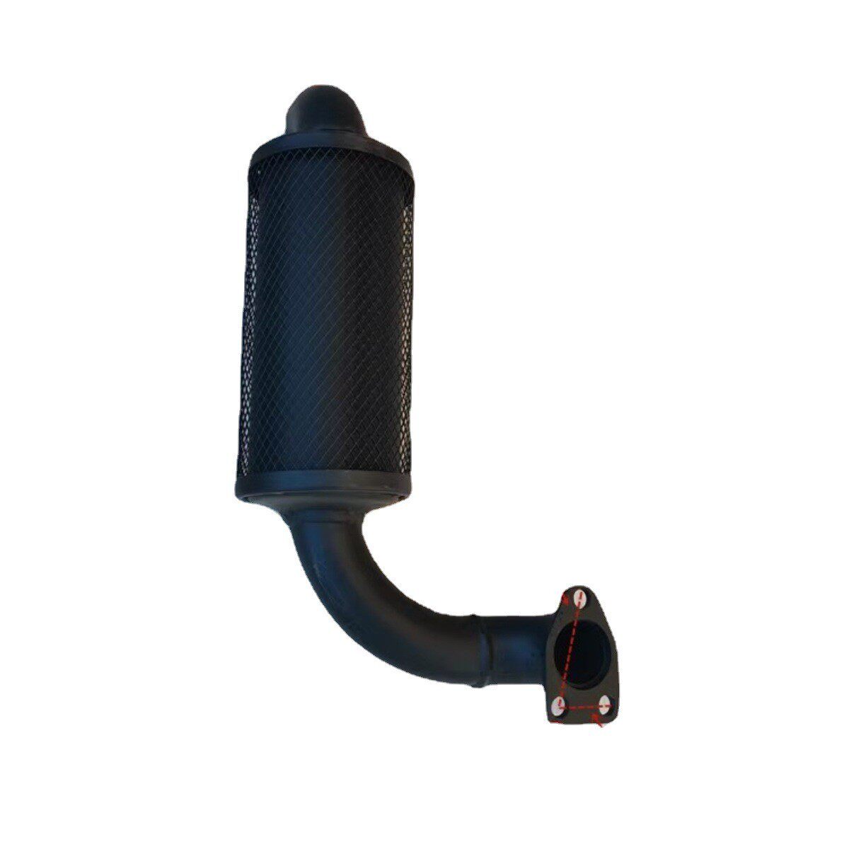 R4单缸185/190/192/195/1110/H14手扶拖拉机柴油机消声器排气管烟 - 图3