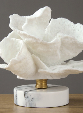 北欧风珊瑚摆件现代轻奢家居酒店装饰品样板间电视柜客厅桌面摆设