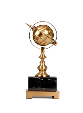 欧式爆款软装创意金属摆件办公室书房地球仪饰品酒店别墅工艺摆设