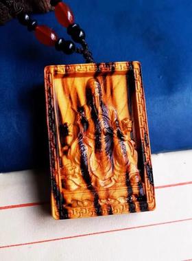 天然帝君吊坠文昌桃木车挂件道家饰品佩戴挂饰道