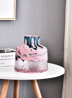 现代简约客厅插花花瓶摆件北欧ins复古小清新花瓶摆件 家用花瓶