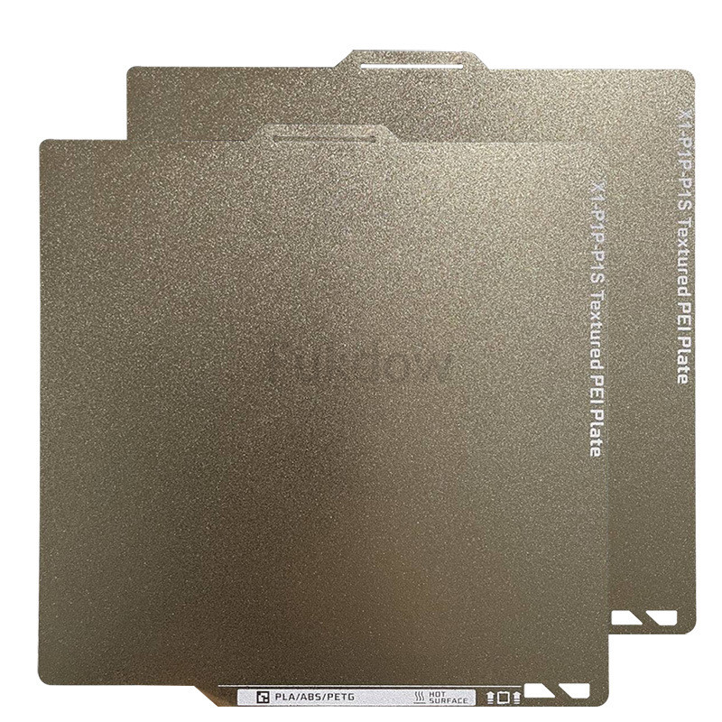 3D打印机平台拓竹子A1X1P1双面PEI喷涂纹理金色钢板257*257mm - 图3