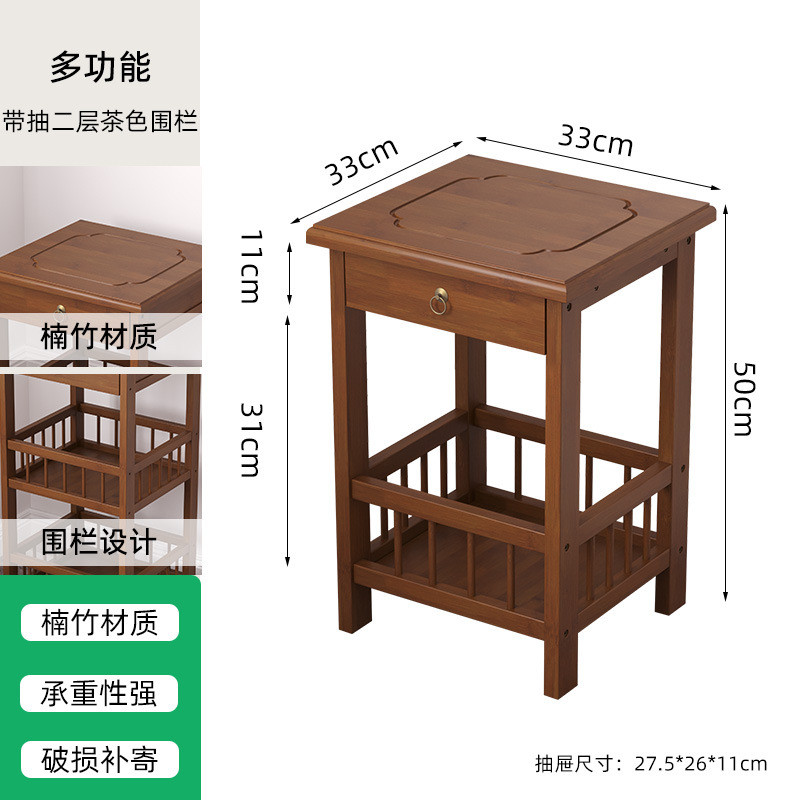 New Chinese-style tea cabinet storage rack Bogu rack tea set rack floor-standing tea table side cabinet home display rack with drawer