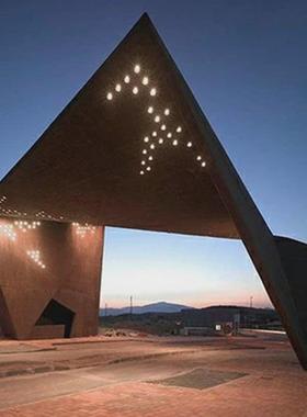 厂家制作耐候钢雕塑钢板景墙耐候钢板镂空景观小品锈板发光雕塑