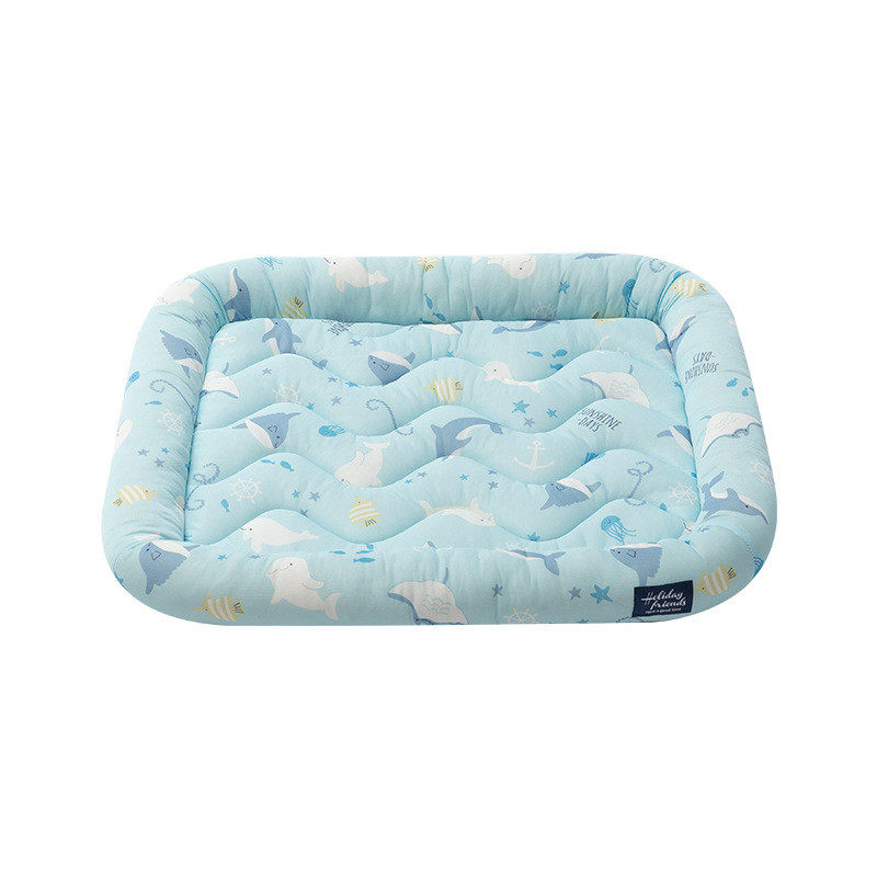 福福宠物凉感印花宠物垫枕季狗窝垫子狗冰丝温垫子狗降猫窝夏天神,淘宝优惠券,粉丝福利购,淘宝优惠卷