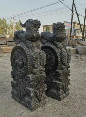 门墩抱鼓石青石圆鼓门口摆放石门鼓门当做旧优惠石鼓