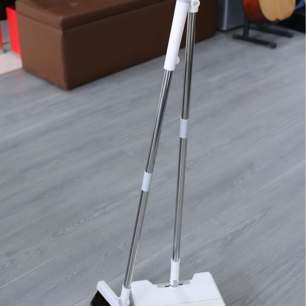 铭秀厂家创新扫把簸箕套装家用软毛扫地笤帚组合扫帚收纳垃圾刮铲 - 图1