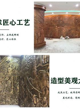 玻璃钢仿铜浮雕医院浮雕学校文化浮雕铸铜大型彩绘背景墙浮雕墙