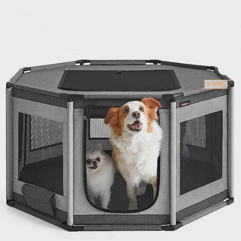 宠物用品八角围栏宠物狗窝猫窝宠物窝产房夏季透气宠物笼子,淘宝优惠券,粉丝福利购,淘宝优惠卷
