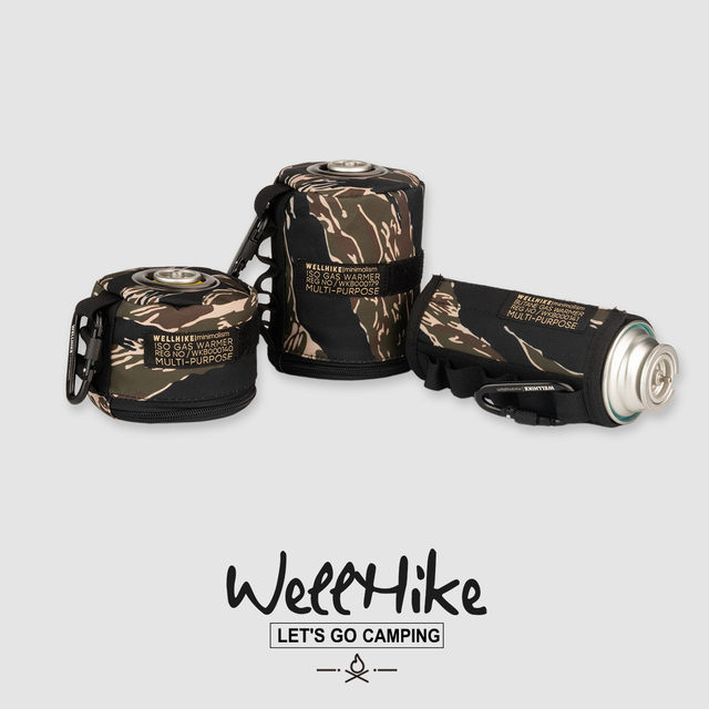Outdoor camping G2G5 gas tank cover protective cover anti-fall picnic mountain gas tank long flat card type gas tank storage bag