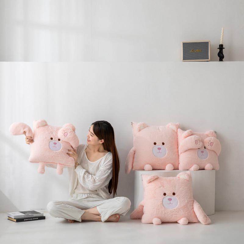 卡通两用抱枕被子加厚可爱毛绒玩偶车载靠垫二一办公室午睡毛毯,淘宝优惠券,粉丝福利购,淘宝优惠卷