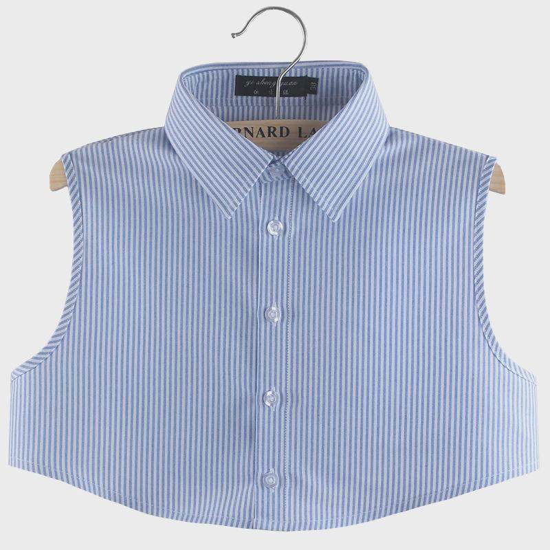 男士条纹假领子男百搭高档衬衣假领秋冬男款蓝色衬衫领衣领配毛衣,淘宝优惠券,粉丝福利购,淘宝优惠卷