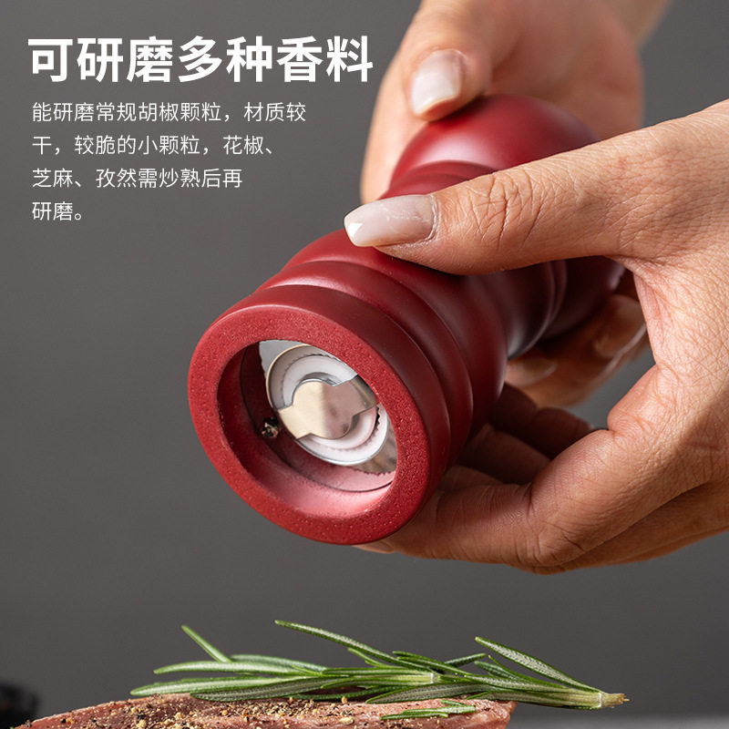 实木胡椒棒铁板烧黑椒磨调味瓶花椒磨胡椒家用商用手动研磨器盐磨,淘宝优惠券,粉丝福利购,淘宝优惠卷