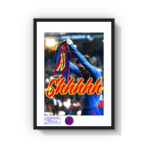 S5h Pro-Sign Limited Trend Art Prints Hung Painting Decoration Painting Bernau Stadium Messi Sunbathing Suit