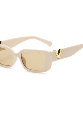 果冻色方形太阳镜欧美复古潮流墨镜ins时尚简约眼镜