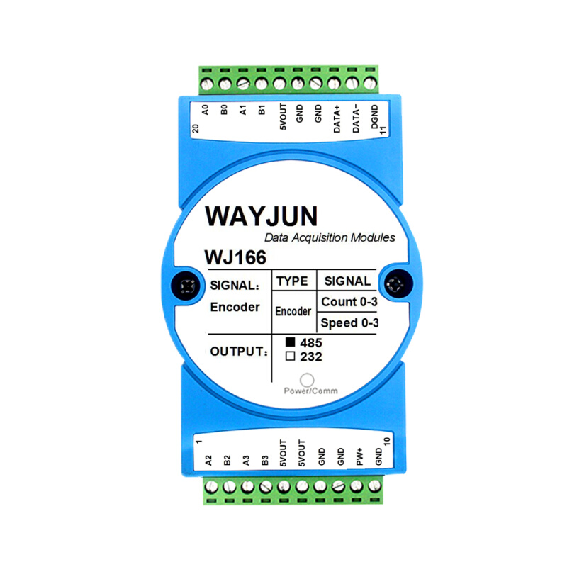 4路光栅尺磁栅尺编码器5MHz高速脉冲信号转RS485WiFi232模块WJ166 - 图1