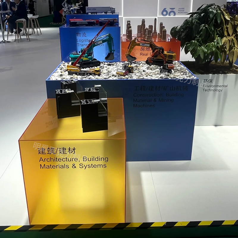 LED亚克力发光展台服装店玩具店活动引流中岛台展示架摆台 - 图2