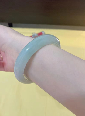玉金珠宝:【带证书】翡翠手镯贵妃冰种高冰完美玉镯玉手镯