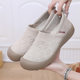 Autumn new women's cloth shoes, soft sole, soft surface, slip-on, fashionable mother's shoes, lightweight, comfortable, non-slip work shoes, single shoes