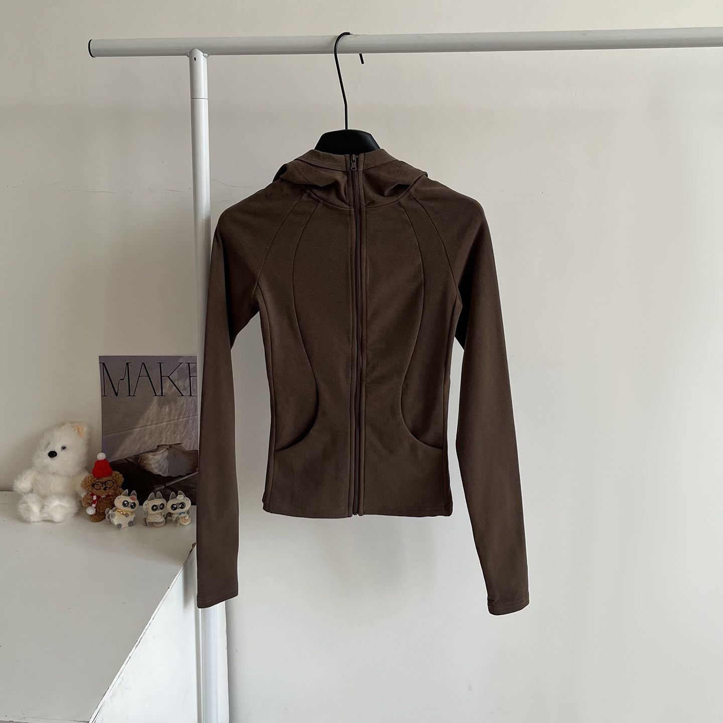 瑜伽服女春秋新款运动上衣修身显瘦拉链立领长袖专业跑步健身外套,淘宝优惠券,粉丝福利购,淘宝优惠卷