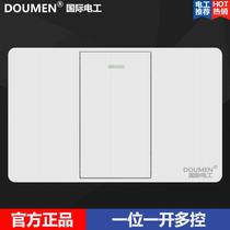 International electrician 118 Type of concealed wire drawing white switch socket Home combine One open multi-control switch