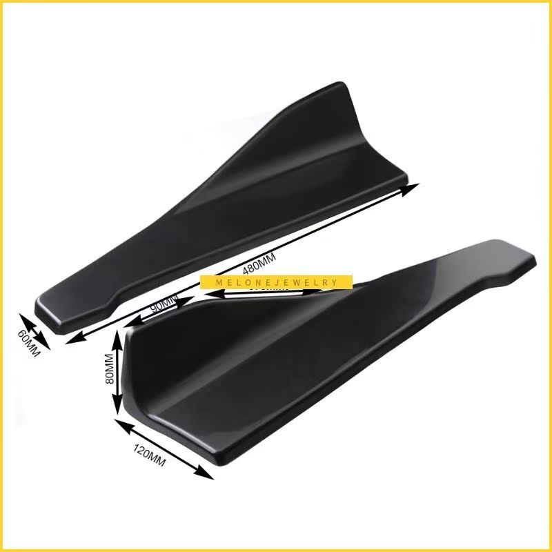 Bumper Lip Winglets Skirt Splitter Diffuser Rear Splitte - 图0