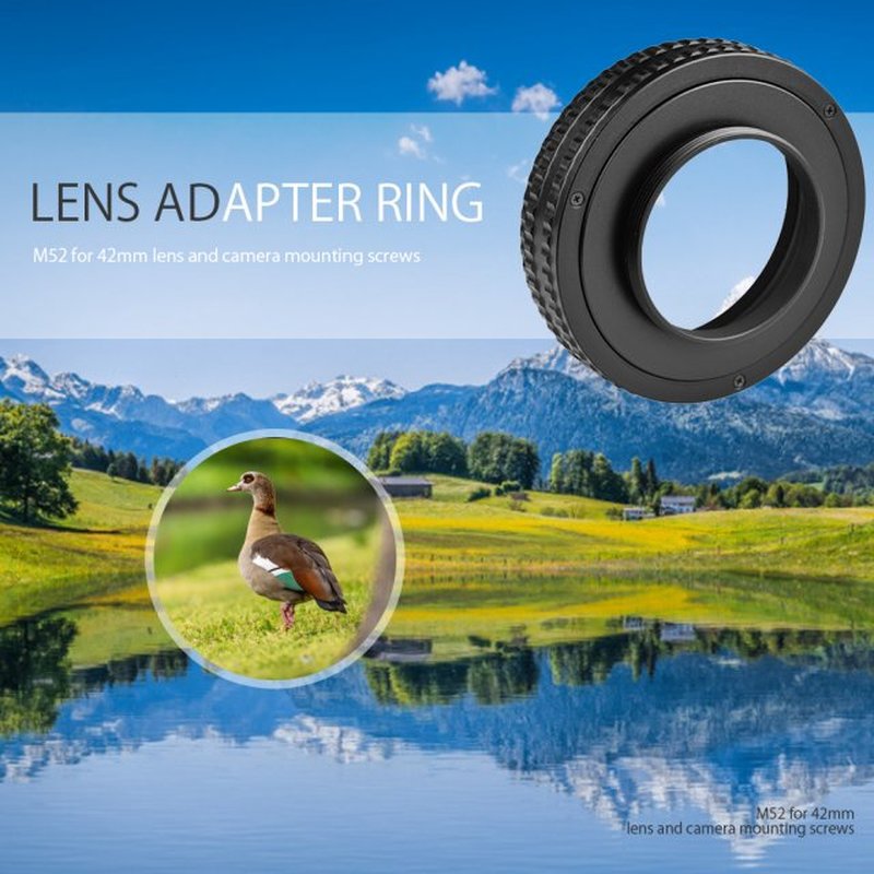 M52 to M42 Lens Helicoid Adapter 17-31mm Adjustable Focusing-图1