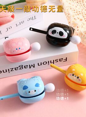 摆件礼品敲敲上班族木鱼小办公室