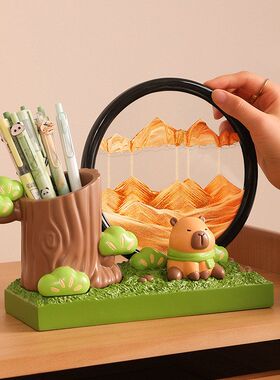 沙漏办公桌家居装饰摆件高级感