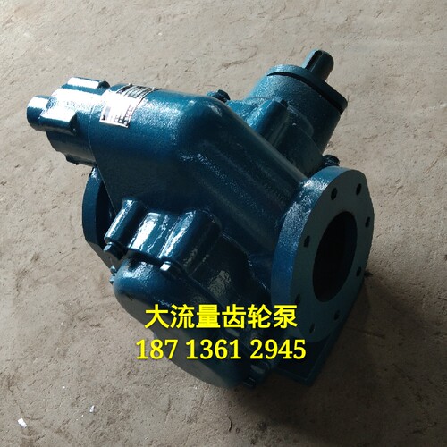 高温齿轮泵KCB-200抽油泵法兰连接 工业油泵润滑油渣油自吸泵头 - 图2