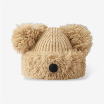 COMPARE KUDOS Designer Joint Section Pooch Wool Cap Woman Autumn Winter Plus Suede Warm Knit Ear Cap