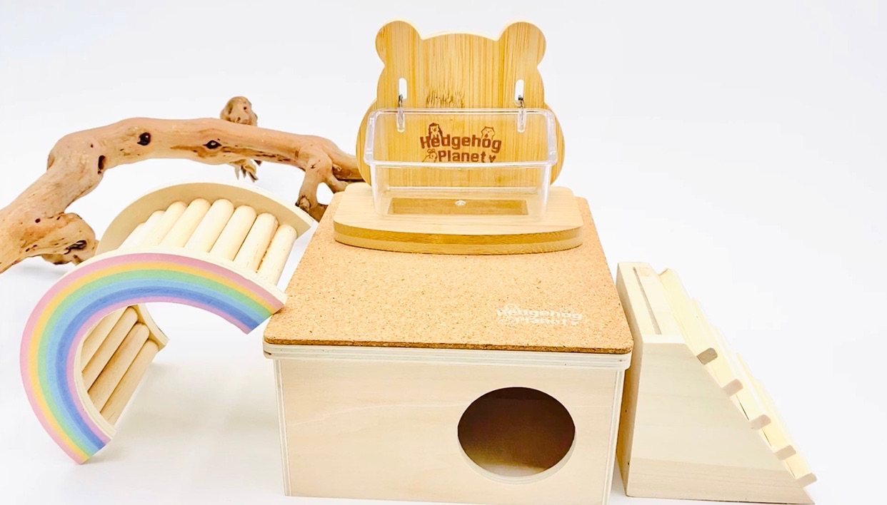 刺星球仓鼠胖胖熊立式食盆挂碗水碗榉木加深喂食碗辅食碟喂水器,淘宝优惠券,粉丝福利购,淘宝优惠卷