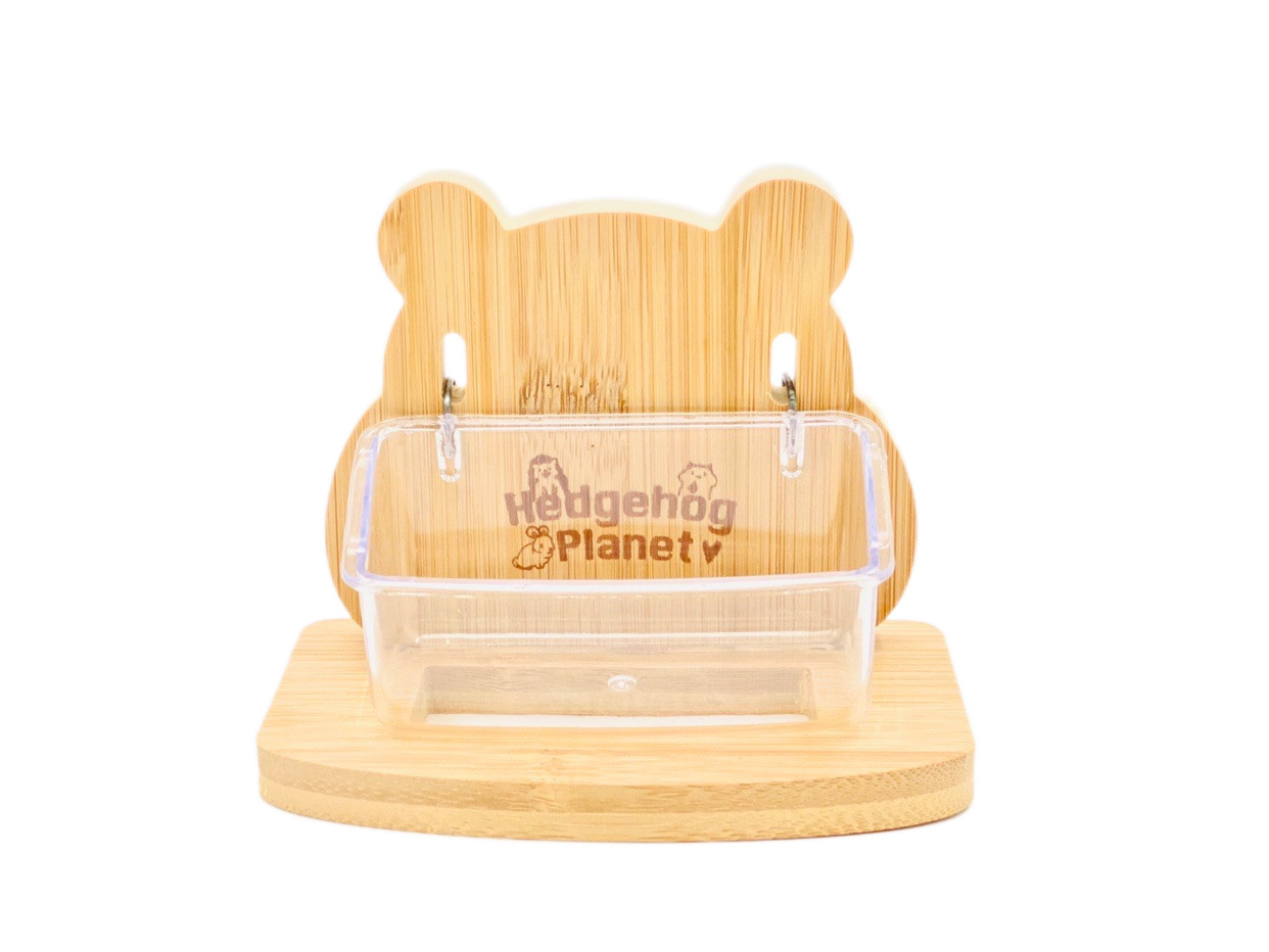 刺星球仓鼠胖胖熊立式食盆挂碗水碗榉木加深喂食碗辅食碟喂水器,淘宝优惠券,粉丝福利购,淘宝优惠卷