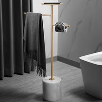 Light extravagant brass floor hair towel rack toilet towels toilet towels hanging full copper toilet paper rack mobile phone shelve bedroom